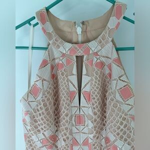 BCBGMaxAzria Keyhole Lace Cocktail Dress Sz 2